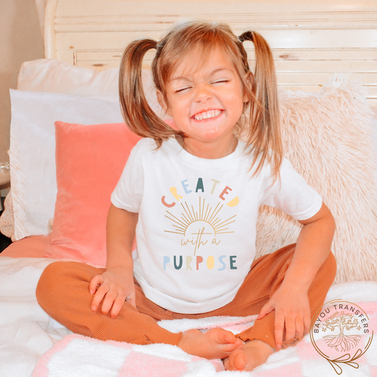 Created with a Purpose - Thin Matte Screen Print Transfer