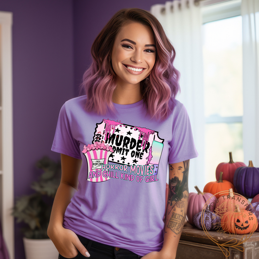 Murder Admit One- Thin Matte Screen Print Transfer