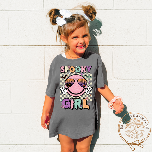 Spooky Girl- Thin Matte Screen Print Transfer