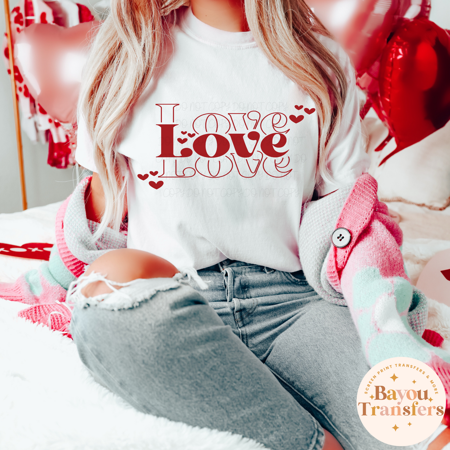 Stacked Love Hearts
