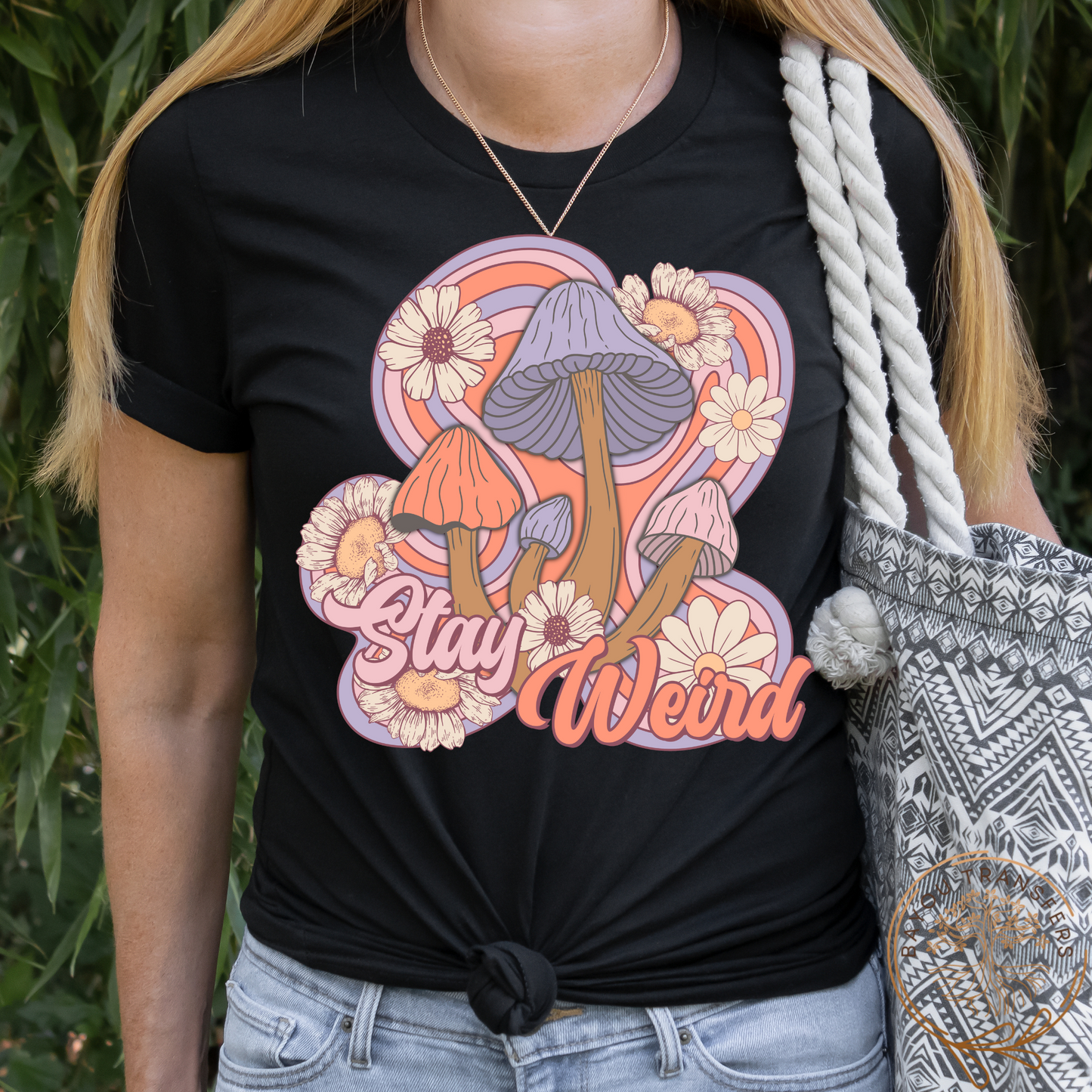 Stay Weird - Thin Matte Screen Print Transfer