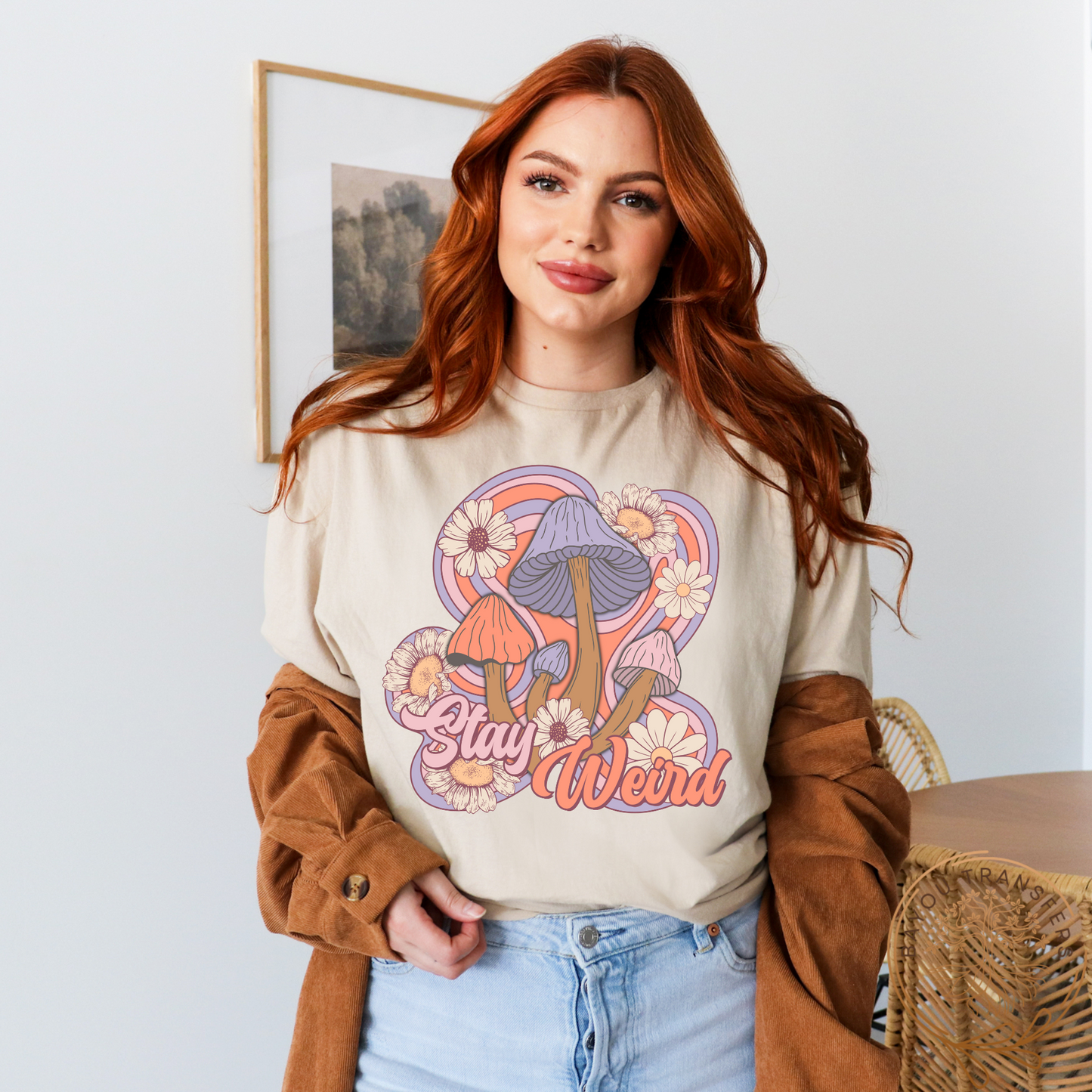 Stay Weird - Thin Matte Screen Print Transfer