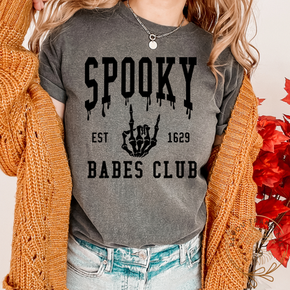 Spooky Babes Club- Screen Print Transfer